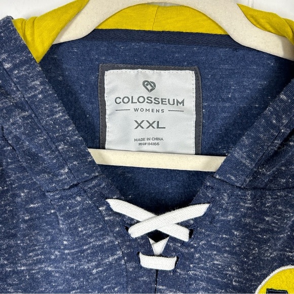 Colosseum U of M Lace Up Long Sleeve Plus Size Hoodie XXL - Picture 6 of 6